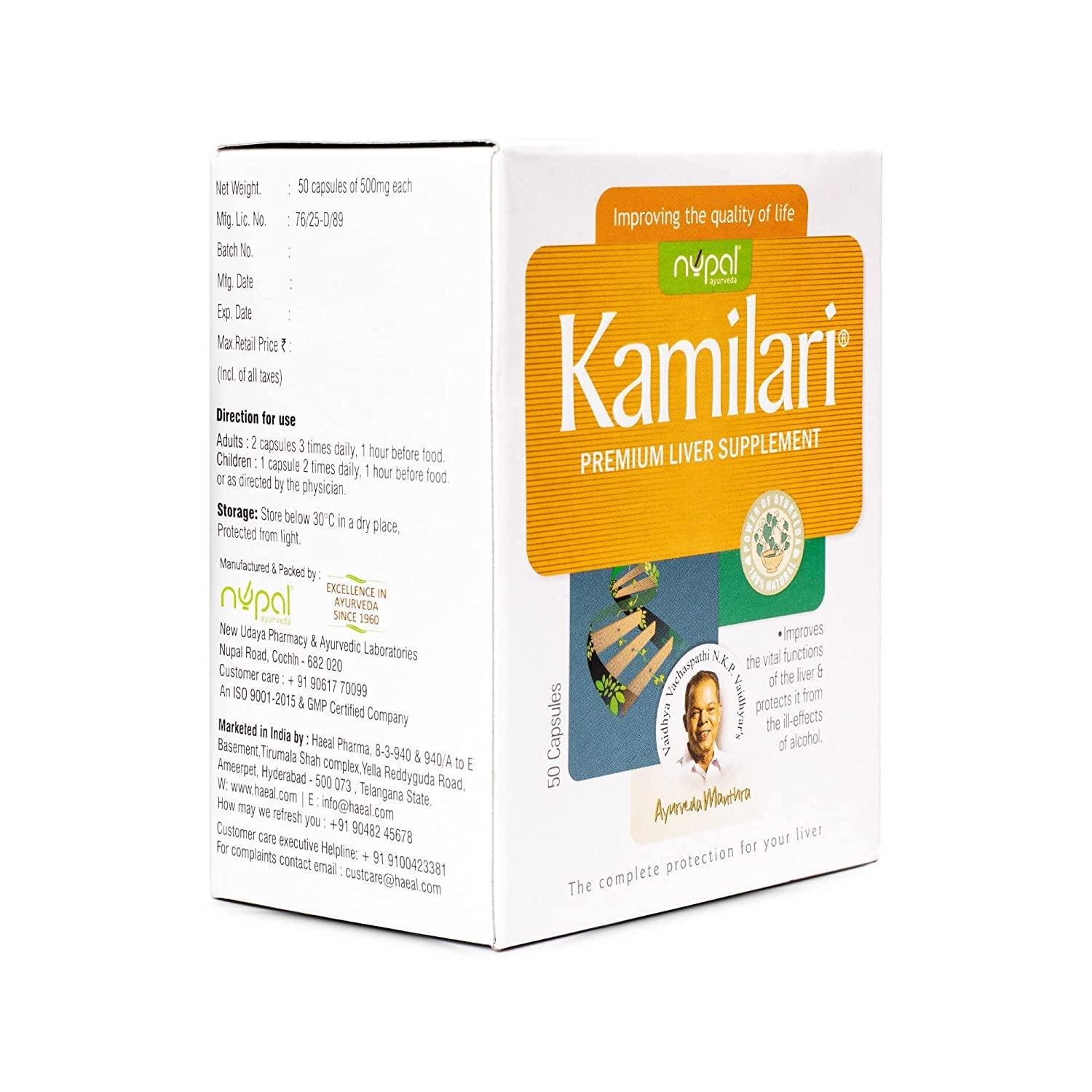 Kamilari Kamilari Premium Liver Supplement for Liver Protection- 100 Capsule (Pack of 2)