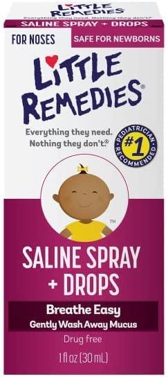 Little Remedies Little Remedies Little Noses Saline Spray Drops - 1 Fl Oz (Pack Of 2)