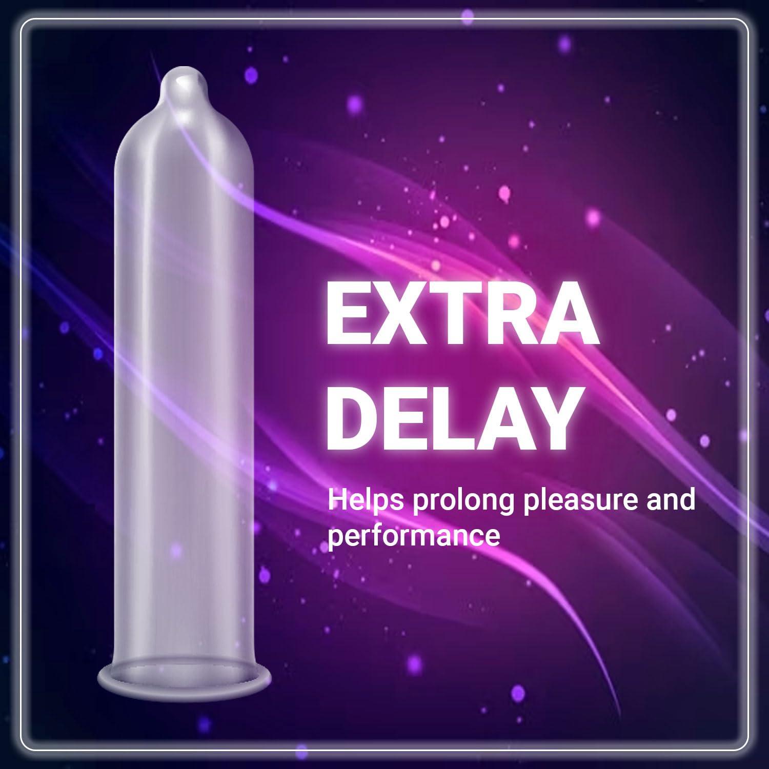 NOTTY BOY NOTTY BOY Overtime Extra Delay Condoms For Men -Pack Of 3, 30 Pieces | Longer Duration, Long Lasting | Performance Enhancing and Standard Fit, Natural Rubber Latex