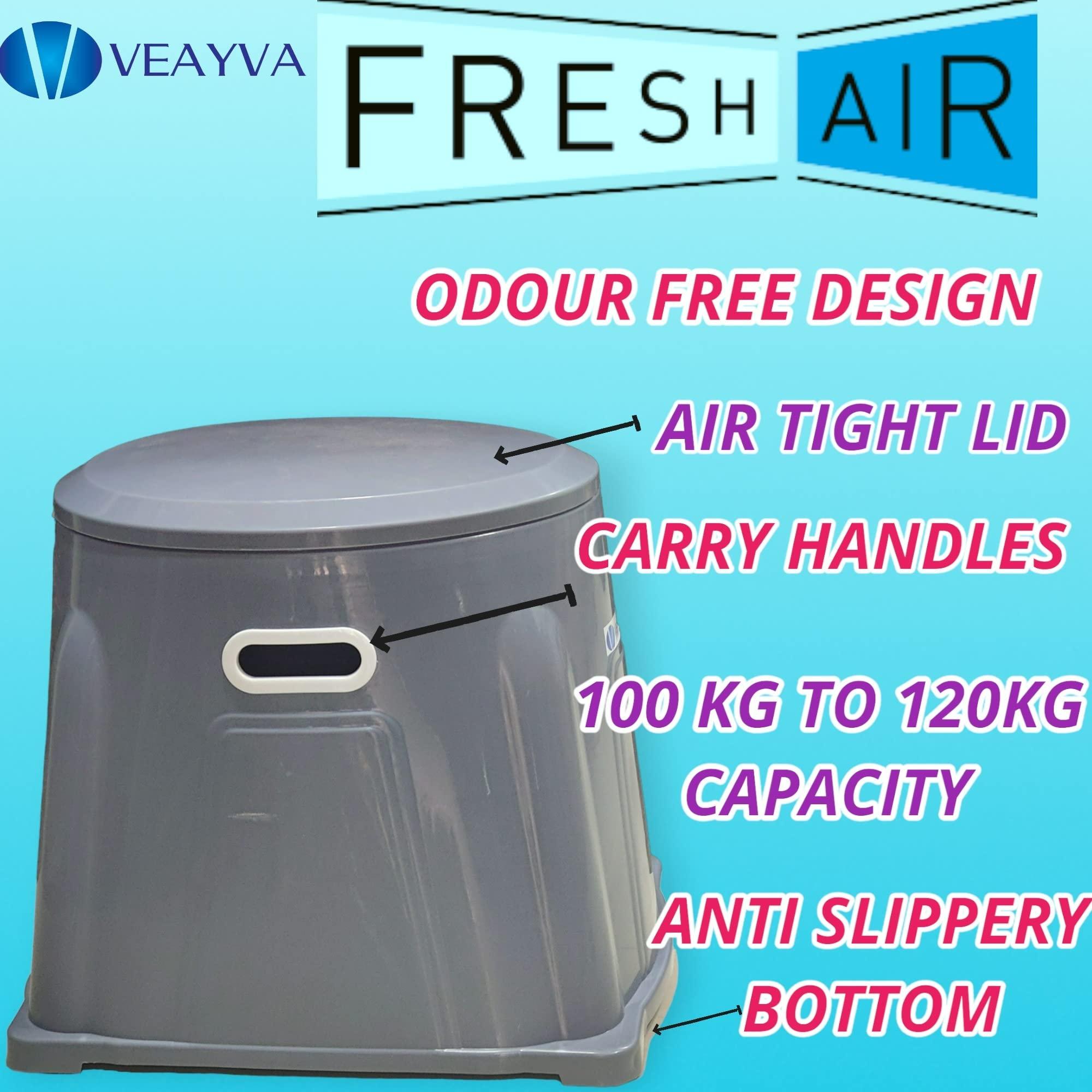 Veayva Veayva Portable Indian Toilet to Western Conversion Kit - Grey Western-style toilet, Plastic