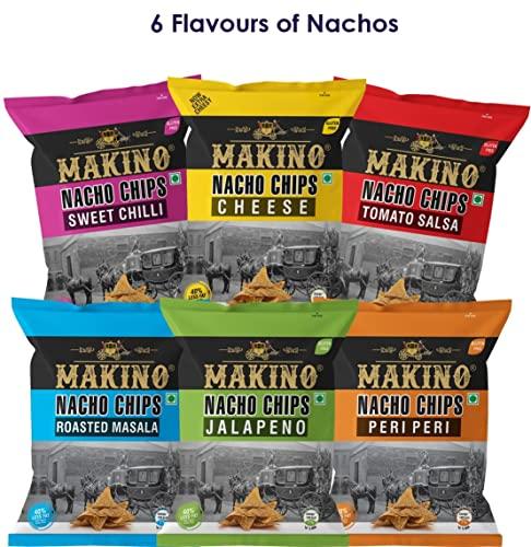 Makino Makino Assorted Range of Snacks (Party Snacks)(Nachos, Chips & Twist)(12 x 60 gm)(Pack of 12)
