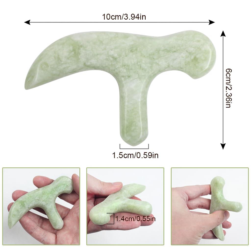 ewinever ewinever Ewin24 Natural Jade Foot Massager Acupuncture Point Massage Foot Care Therapeutic Relief Tool