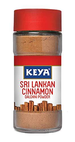 KEYA Keya Srilankan Cinnamon Powder | Dalchini Powder | 100% Organic Ceylon Cinnamon | Sourced from Sri Lanka | 50g & Keya Black Pepper Grinder, Black Pepper Mill 50gm