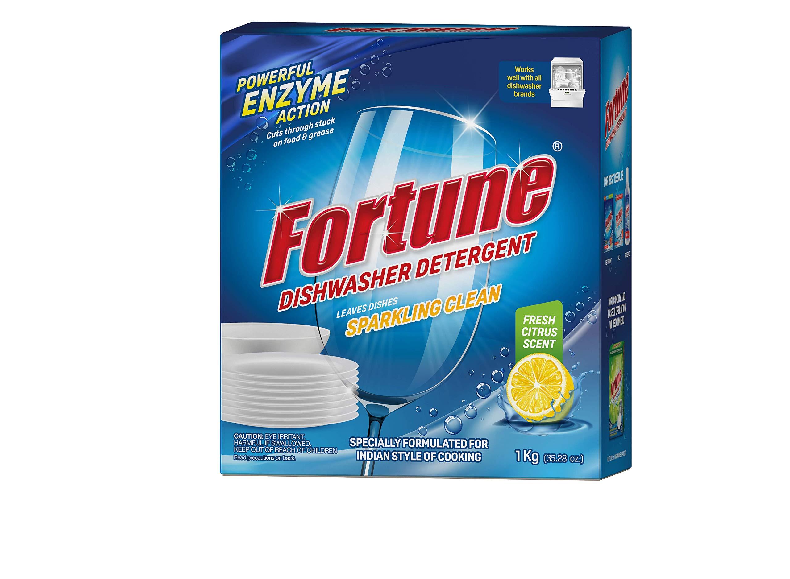 Fortune Fortune Dishwasher Detergent Bar 1 Kg - Compatible with All Dishwasher Brands & Dishwasher Salt - 1 kg