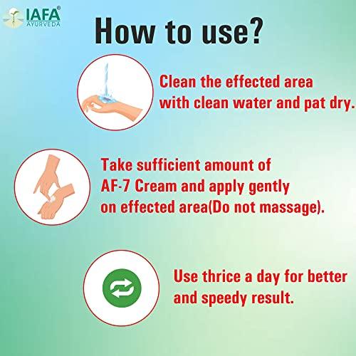 IAFA IAFA Ayurvedic AF-7 Cream 50gms- Natural cure for Fungal infections | Fast Relief from Ringworm, Skin infections, Jock itch, Anti chafing, Intimate area itching, Skin rashes, Skin allergy | Anti Itching | Irritation | For All skin problems | Daad khu