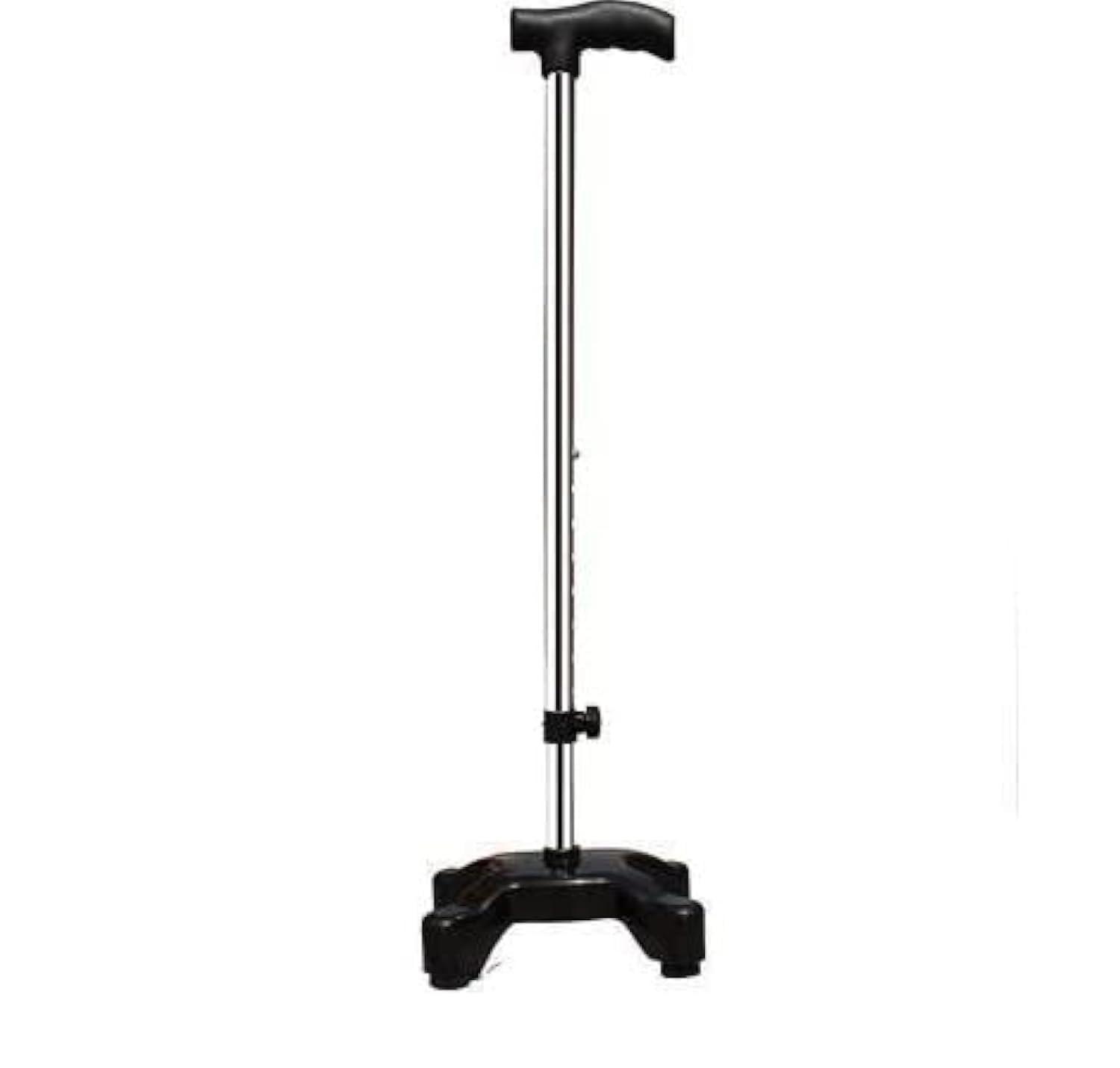 MUBBA MUBBA 4 Leg Walking Stick Height Adjustable Four Leg Cane Quadripid Stick Height Adjustable BLK