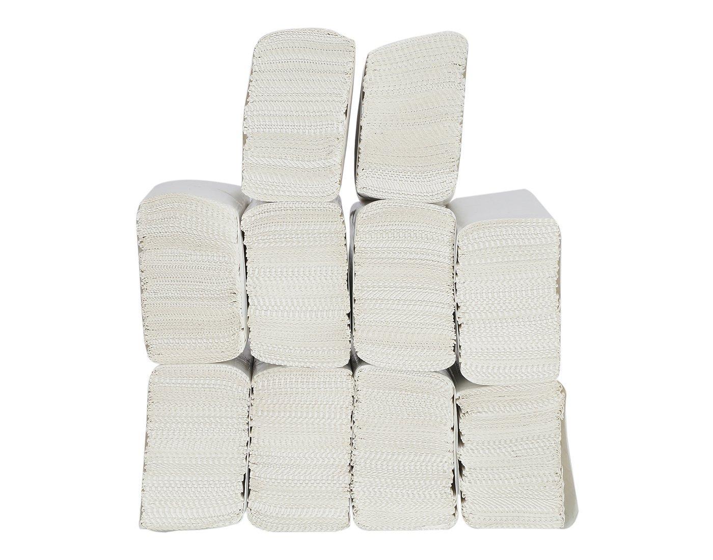 Somani Somani M fold Tissue paper | Paper towel | Absorbent | Single ply | Commercial white (150 Pack*4=600 Paper towels)