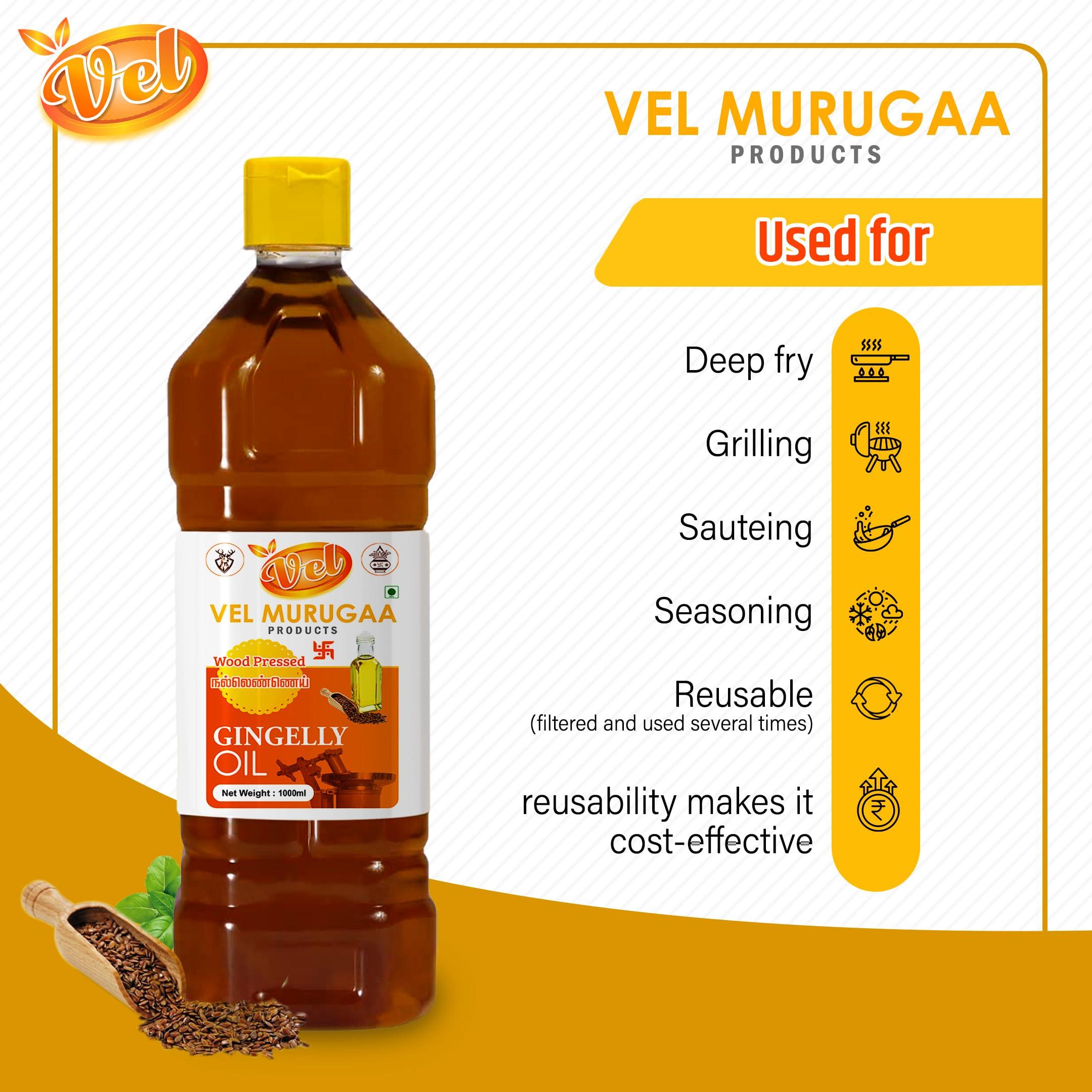 Generic Vel Wood Pressed sesame oil 1 ltr