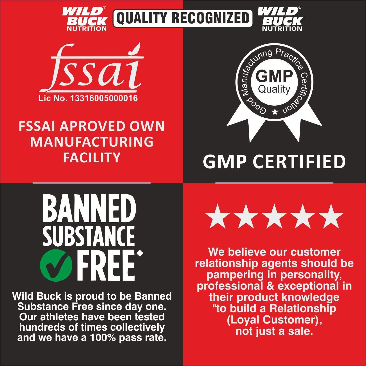 WILD BUCK Wild Buck Hyper Bulk Gain Mass & Weight Gainer Capsule for Fast Weight & Muscle Gain, Daily Muscle Building Weight Lifters Supplement for Muscle Growth, Stamina & Strength, For Men & Women- 90 Cap.