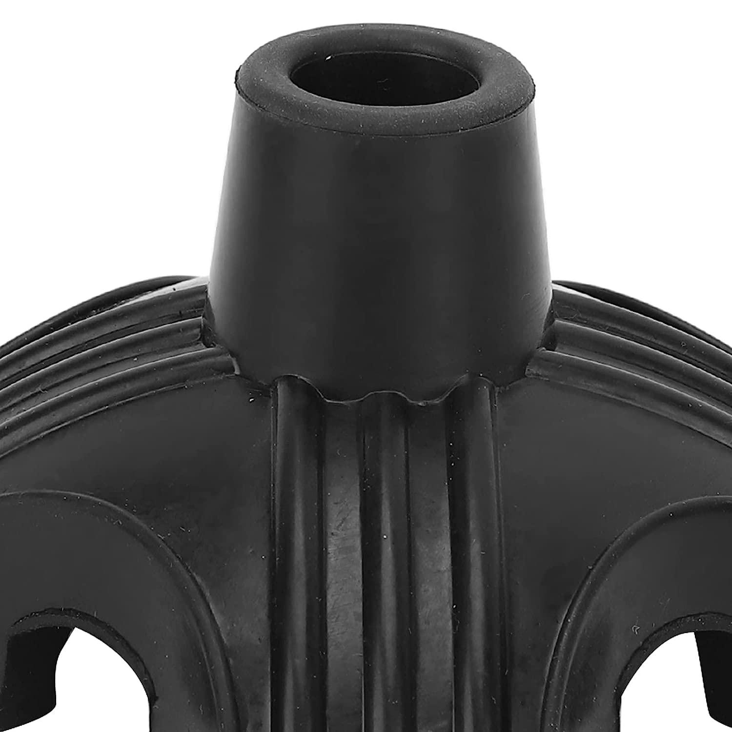 Generic Generic Quadruple Replacement Rubber Cane Tips, Stable Lightweight Wearproof Quad Support Cane Tip for Canes |