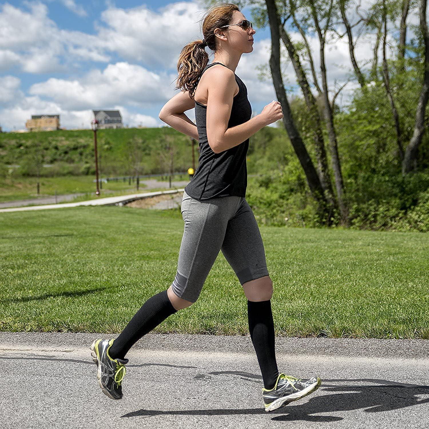 HLTPRO HLTPRO 4 Pairs Compression Socks for Women & Men - Best Support for Medical, Circulation, Nurses, Running, Travel