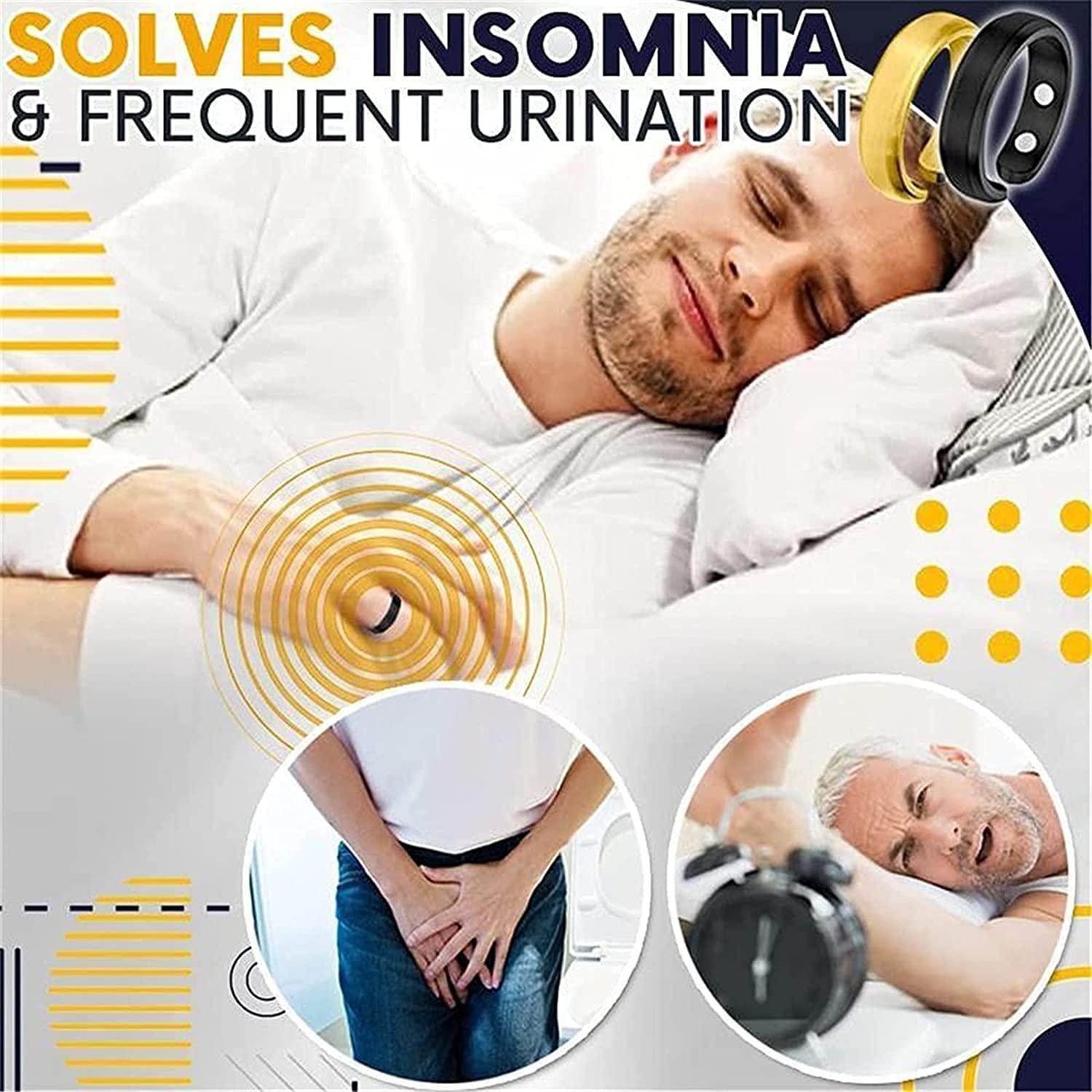 DUHANXI 4 Pcs Nighttime Men\'s Therapeutic Magnetic Ring,Elegant Titanium Magnetic Therapy Ring,Titanium Magnetic Therapy Ring,Copper Magnet Rings Opening Adjustabl, Improve Sleeping