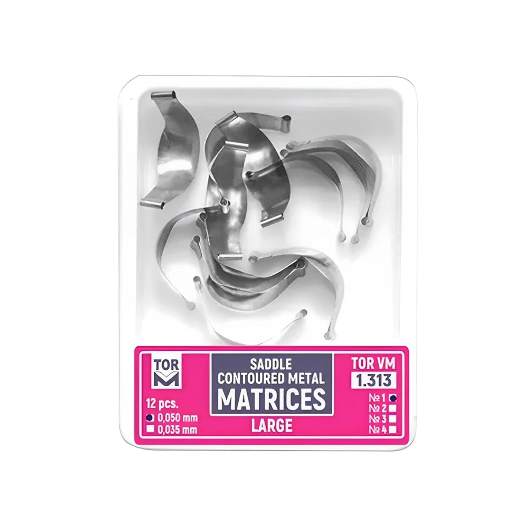 SUPERENDO SuperEndo Russia Tor Vm Saddle Contoured Metal Matrices - Refills (Large) (12pcs) No 1.313