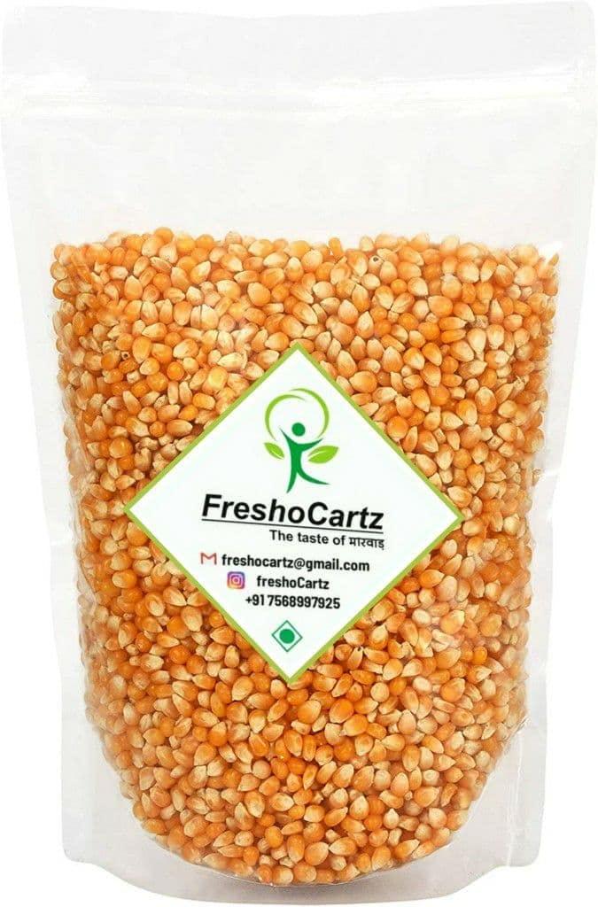 FreshoCartz FreshoCartzPopcorn Kernel Seeds | Makki Seeds | Makka Seeds | Corn Seeds | 100% Popping Kernels (Extra Soft Popcorn Makka | Makai ) (250gm)