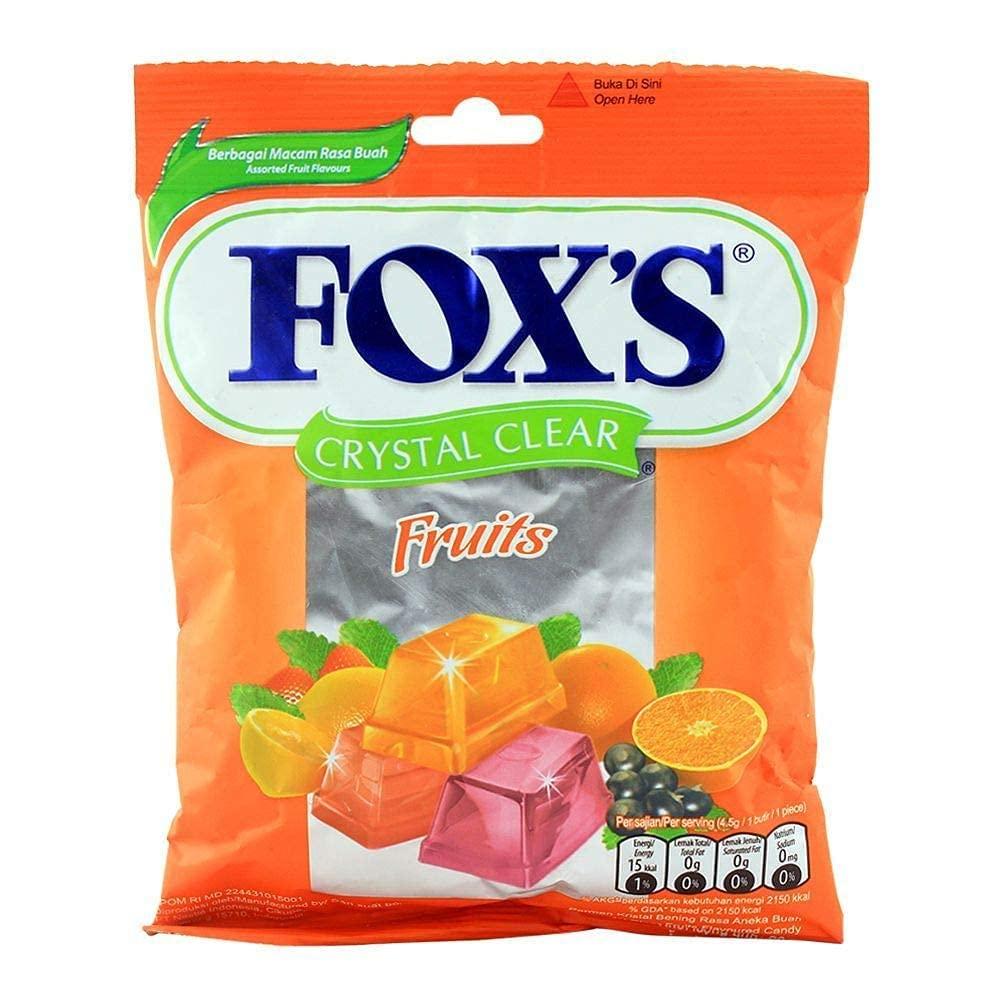 Fox's Fox's Crystal Clear Fruits Pack of 3 Pouch, 3 x 90 g
