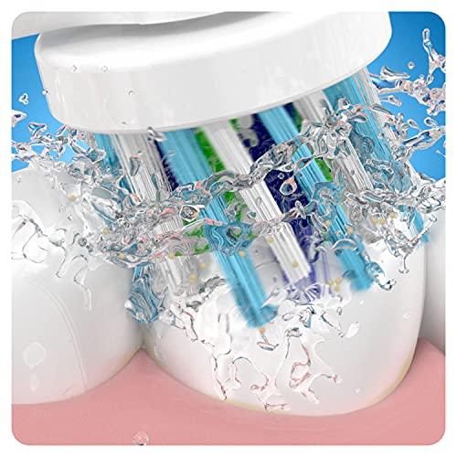 Oral B Oral B Vitality 100 White Criss Cross Electric Rechargeable Toothbrush Powered By Braun & Oral B Cross Action Toothbrush Heads Pack Of 2 Replacement Refills For Electric Rechargeable - Oral Care Combo