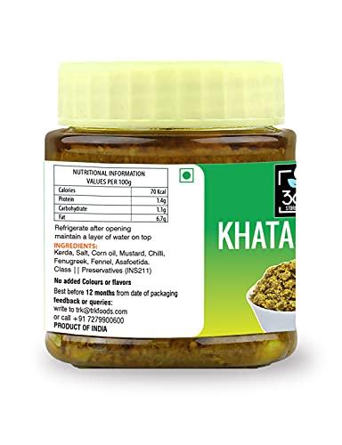 365 STORE TO DOOR 365 STORE TO DOOR Khata Kerda Pickle, 500 g | Achaar | Chutney | Homemade, No Preservatives, No Oil | 100% Pure & Hygiene | Ready to Eat