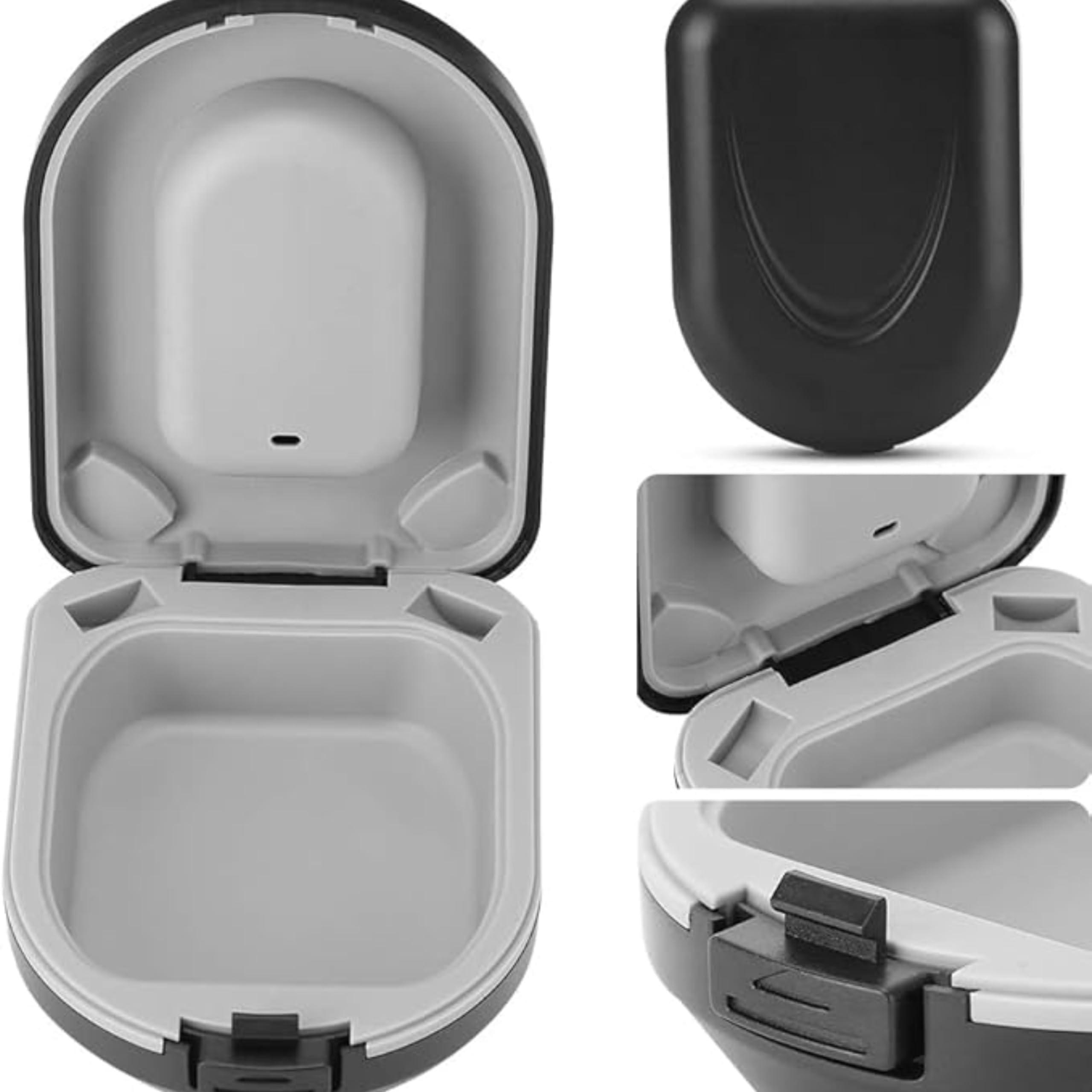Balson Balson Hearing Aid Case, Hearing Aid Cases Waterproof Portable Drop Resistance Hearing Aid Storage Box Hard Hearing Aid Boxes Hearing Aid Container Hard Case for Hearing Aids (Model-2,Black)