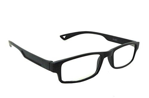 AR Eyewar AR Eyewar 1.25 Diopters Rectangular Unisex Reading Glasses 48, Black_Medium