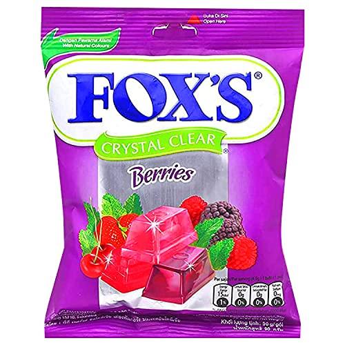 Fox's Fox\'s Crystal Clear Berries Candy, 3.17 oz / 90 g, 3 Pack