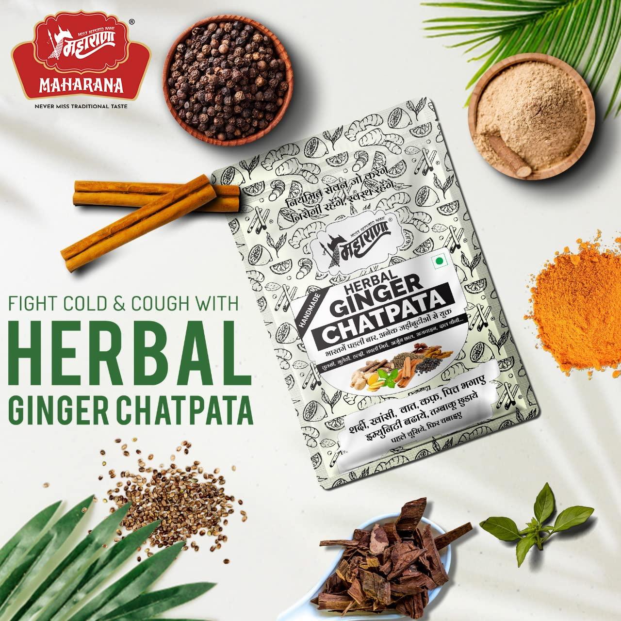 MAHARANA MAHARANA Herbal Ginger Chatpata Mouth Fresheners - Extremely Digestive Mukhwas Made Of Ginger Helps During Travelling As Time Pass & Delicious After-Meal Snack (5)