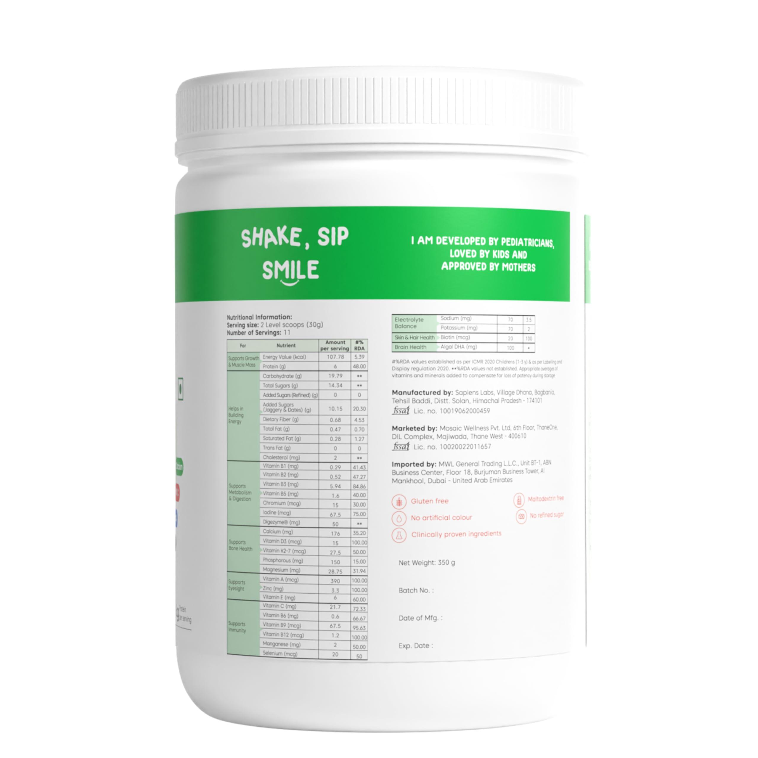 Little Joys Little Joys Nutrimix Nutrition Powder 350g | 2-6 Years | No Refined Sugar | Supports Healthy Growth & Boosts Immunity | With Ragi, Bajra, Almonds & Oats | Vanilla Flavour