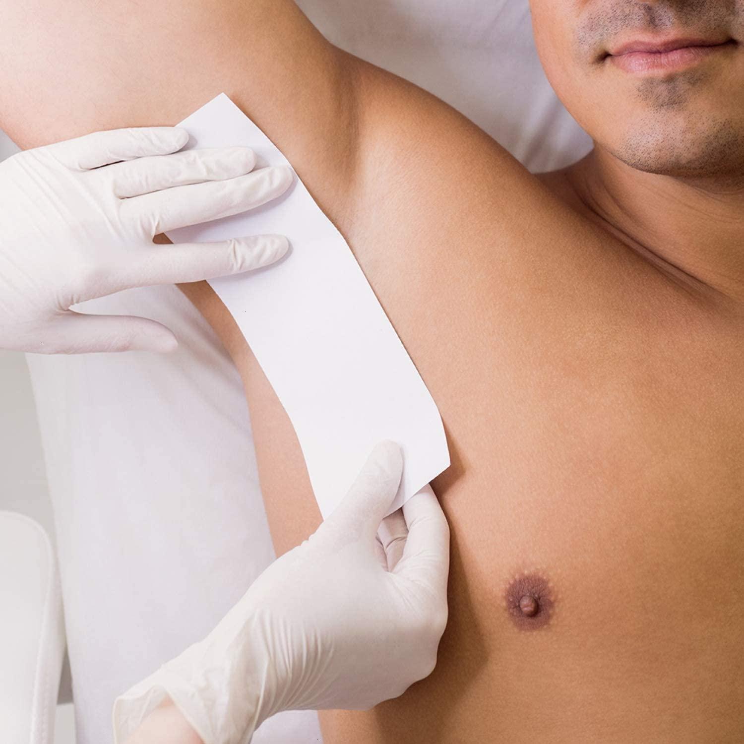 CUVLY CUVLY Men Waxing Hair Removal Wax, Waxing Kit, Hair Removal Body Wax - (Pack of Aloe Vera Wax 600 G + 600 G + 35 Waxing Strips + Knife)