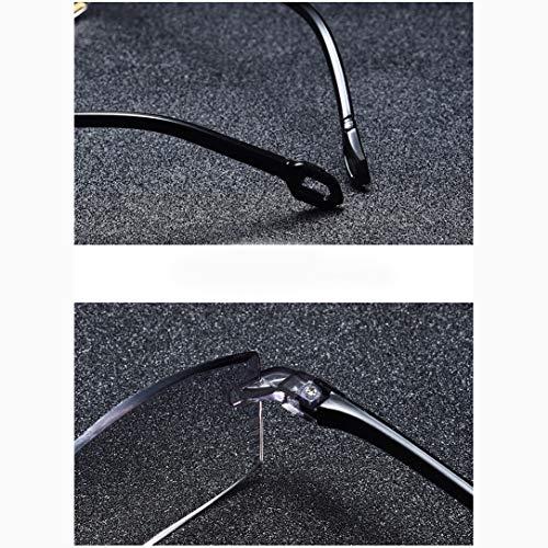 AEC AEC ReadSafe NEO Smart Rimless Reading Eyeglasses With AR BlueBlock Lens (+2.00, Black)