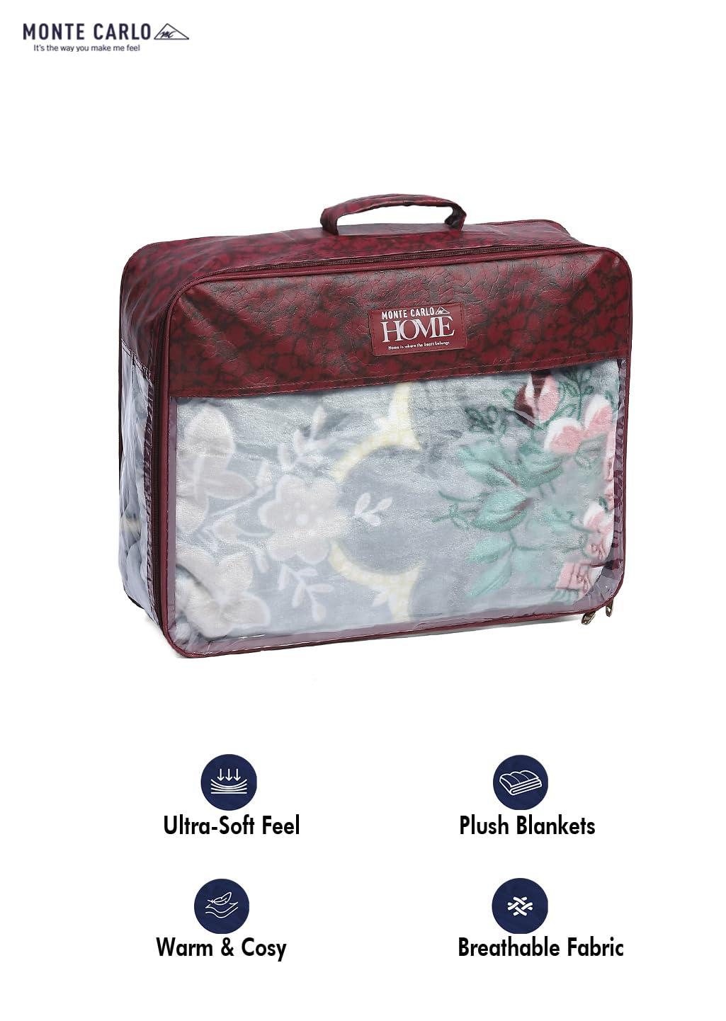 Monte Carlo Monte Carlo Printed Mild Winter 1 Ply Single Bed Blanket (24BL-RELATION-12)