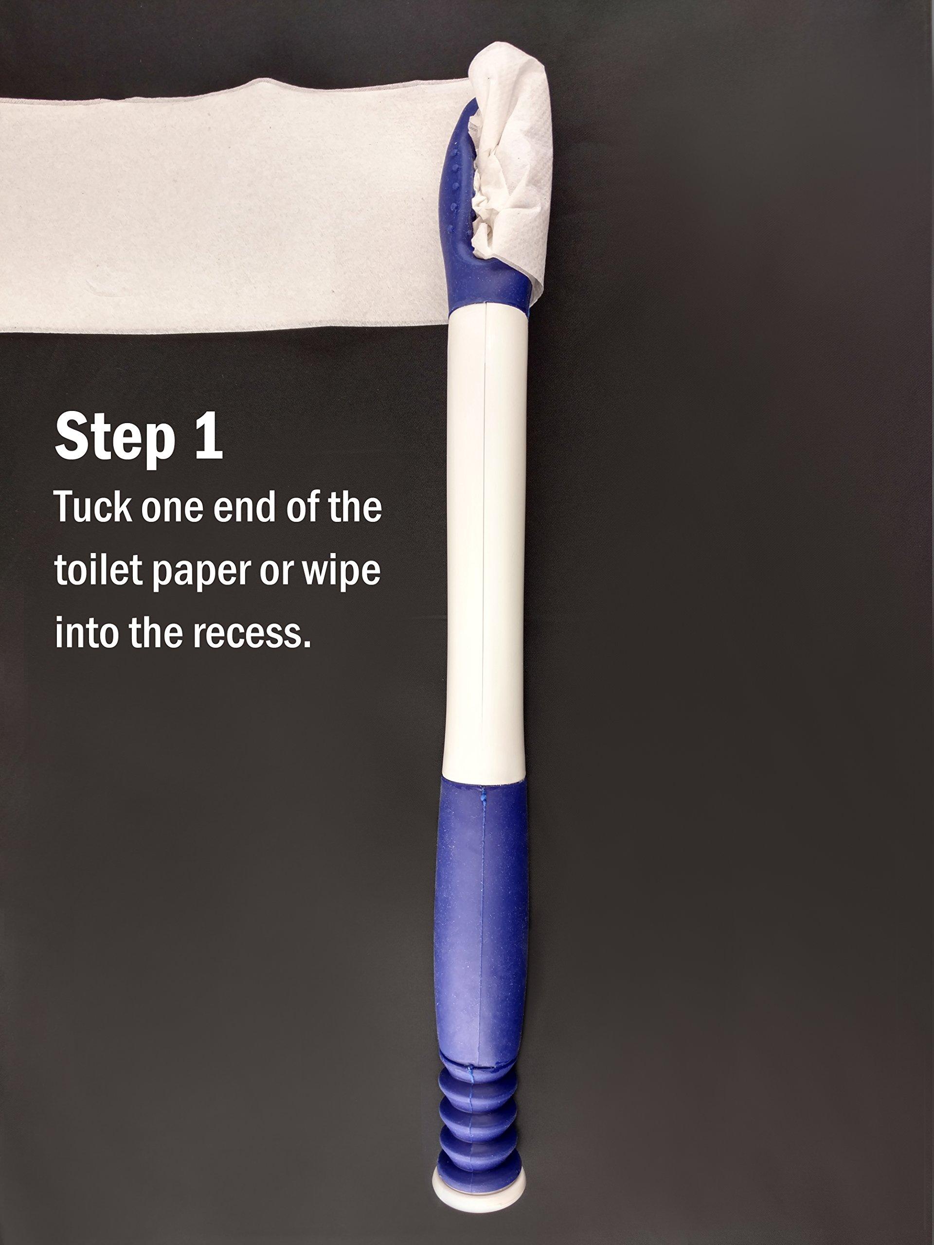 BodyHealt BodyHealt Toilet Aid & Wipe Aid - Toilet Aids Tools, Long Reach Comfort Wipe. Bottom Buddy Toilet Wiping Aid - Ideal Daily Living Self Assist Toileting Aid for Disabled - Wipe Extender(Color May Vary)