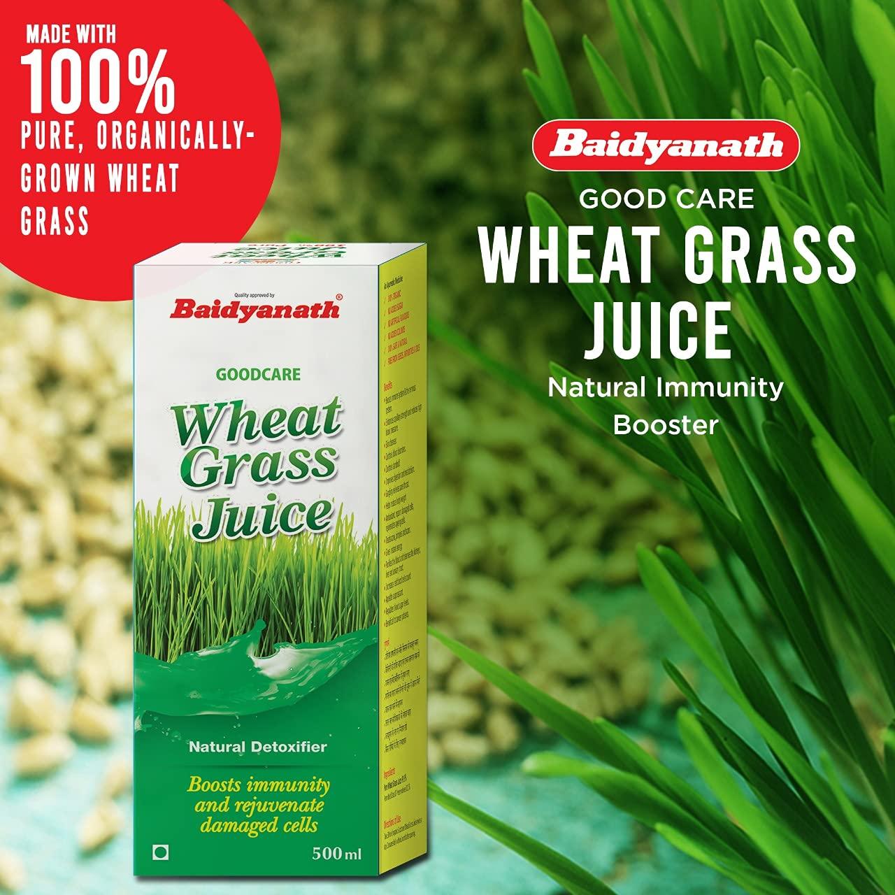 Baidyanath Baidyanath Ashwagandha Churna - 100g (Pack of 2) & Vansaar Wheatgrass Juice - 500 ML