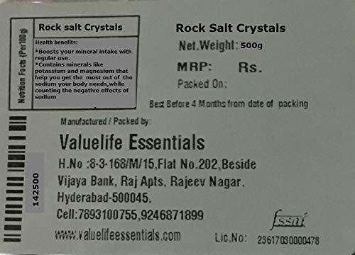 Value Life Value Life Rock Salt Crystals Rock Salt 490g
