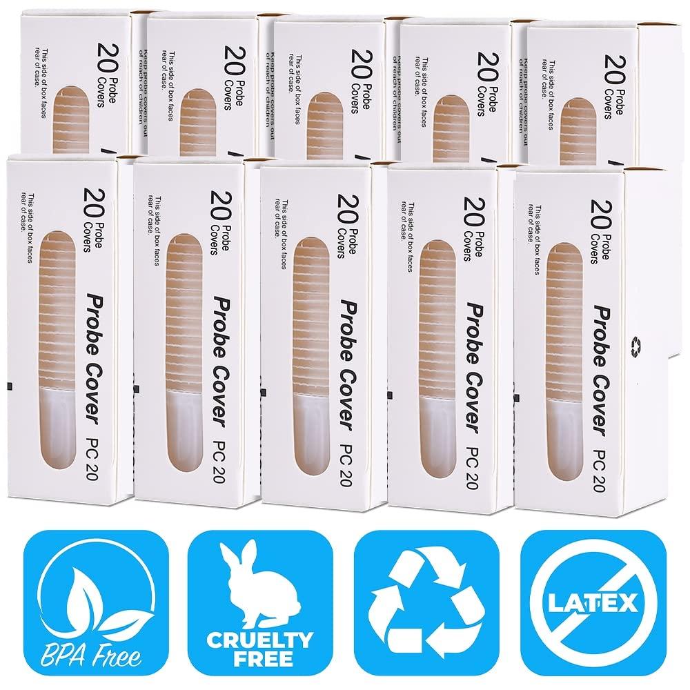 EssaUnica 200X Ear Thermometer Covers Lens Filters Refill Caps for All Braun ThermoScan Models, BPA Free and Disposable for Braun Thermoscan
