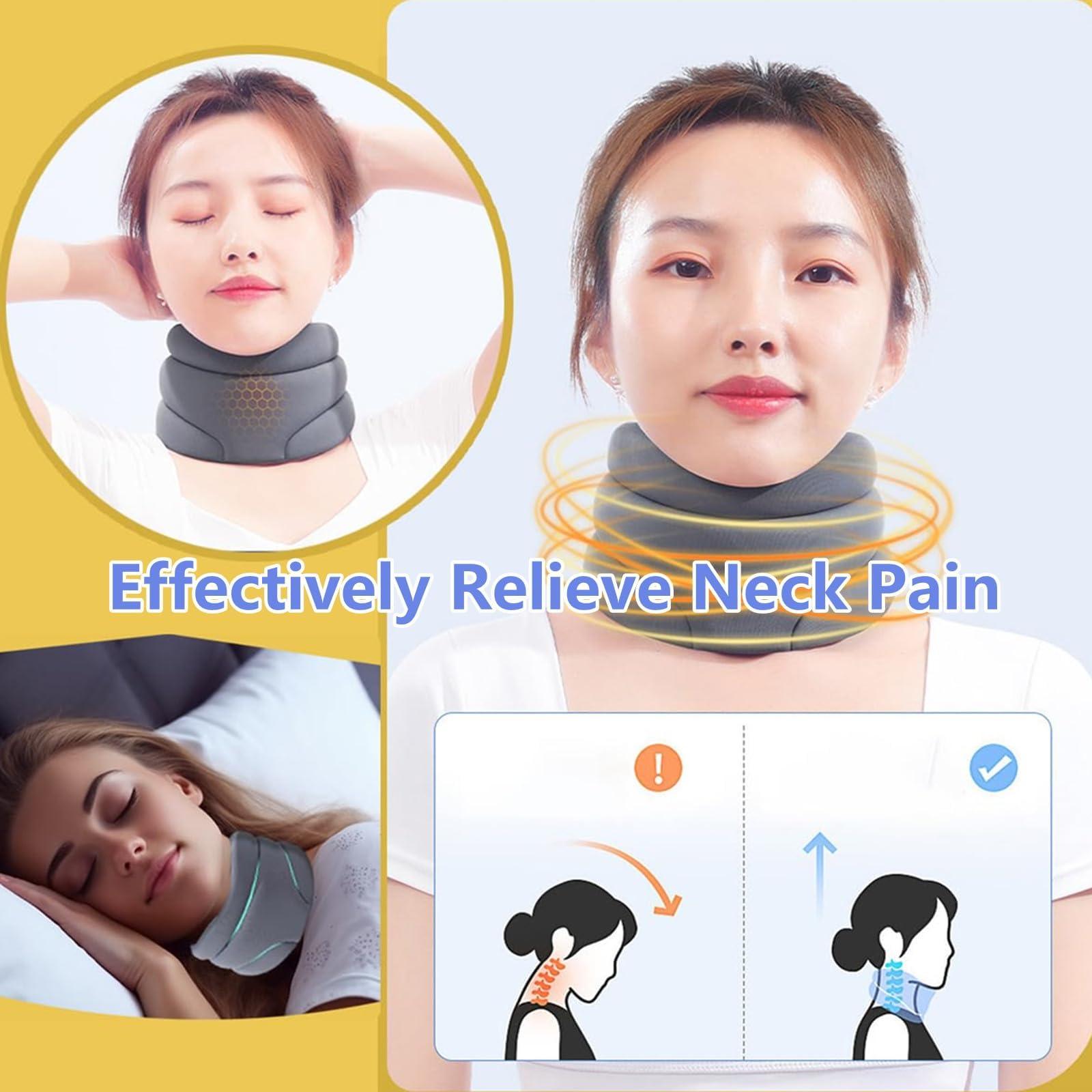 Ubervia Ubervia Cervicorrect Neck Brace, Soft Neck Brace Cervical Collar-Cervical Neck Brace for Snoring, Neck Brace for Sleeping Soft Foam, Wraps Keep Vertebrae Stable and Aligned