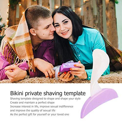 Crazy-Store Crazy-Store Women Bikini Dedicated Privates Shaving Stencil Female Pubic Hair Razor (02