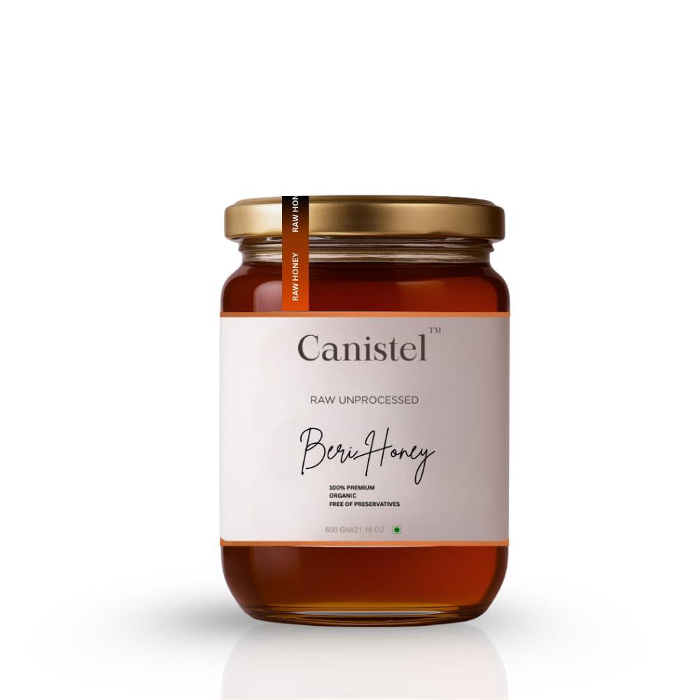 Canistel Canistel Raw Unprocessed Beri Honey | 100% Pure & Natural | Premium, Authentic & Unadultrated | No Added Preservatives | 600 Grams (Glass Jar)