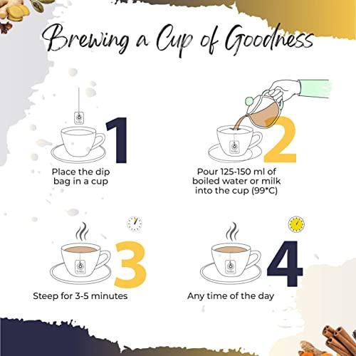 6rasa 6rasa Kashaya - Herbal Tea | 15 Ayurvedic Spices | Kadha Mix | Caffeine Free | 100% Natural Kashaya - The Original Tea Bags | No Added Sugar (2.5 g Each) (Pack of 3, 30 Dip Bags)