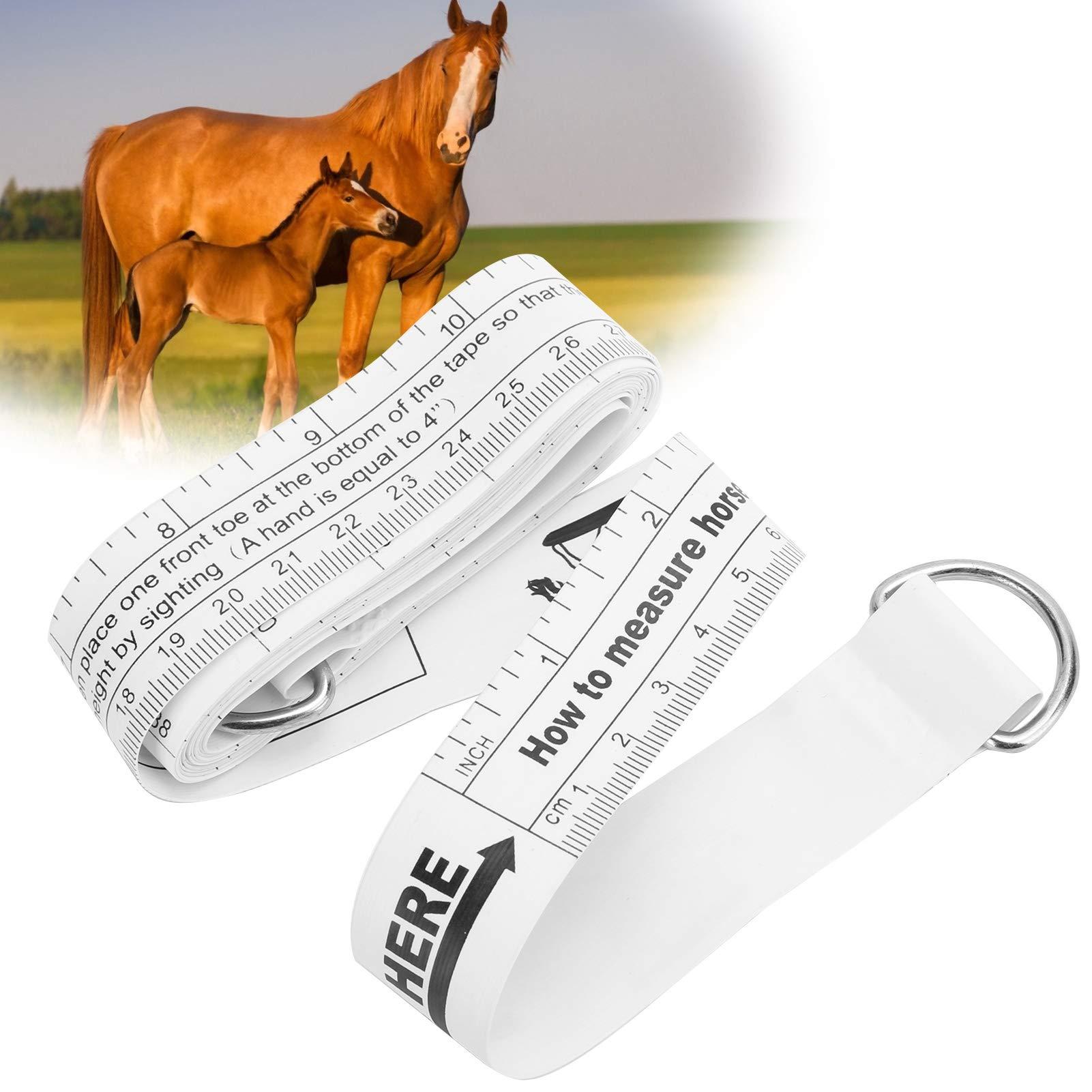 Naroote Horse Height Measure Tape Horse Height Measuring Stick Measure Animal Height, for Measurement of Animal Bu and Weight Measurement Tape Tape Measure Body Body Tape
