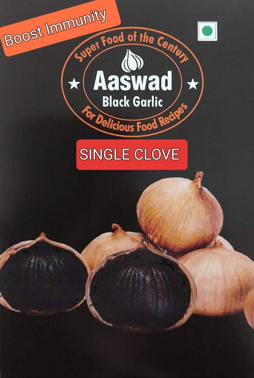 Aaswad Impex Single Clove Black Garlic (425 Grams / 15 OZ) by Aaswad