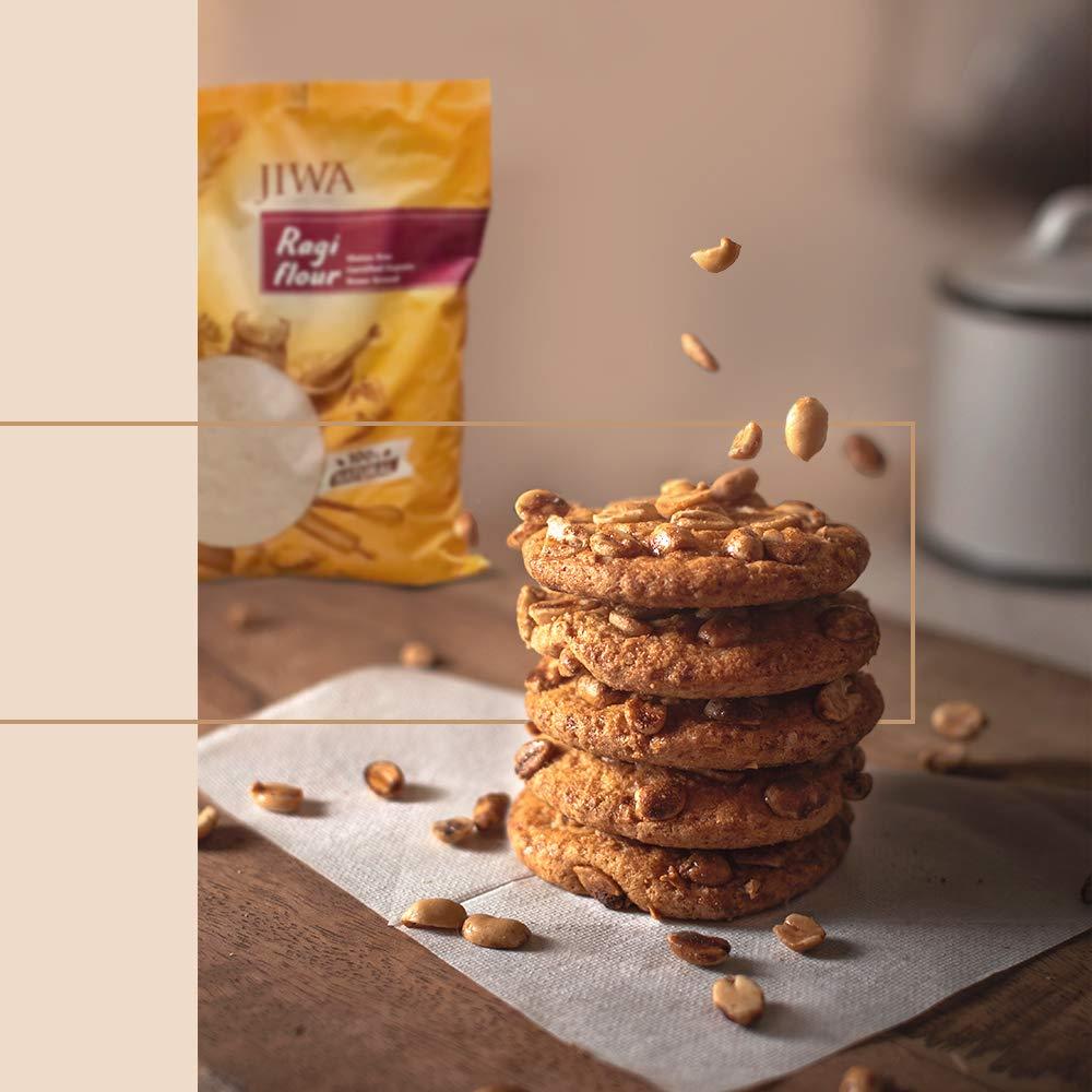 JIWA healthy by nature JIWA healthy by nature Organic Quinoa, 500 g, (Certified Organic & Gluten Free) & JIWA healthy by nature Organic Ragi Flour, 1 Kg