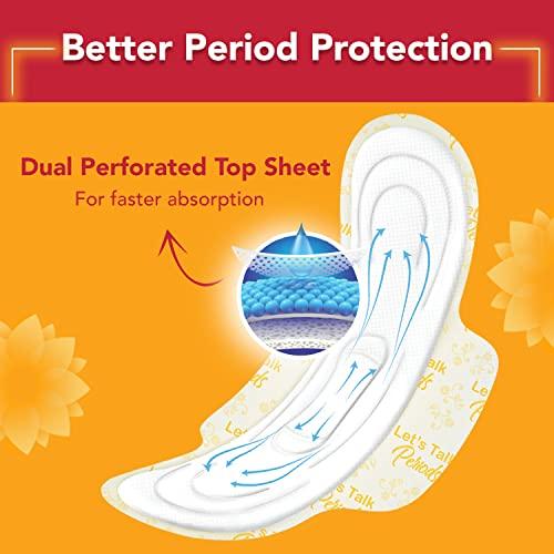 NIINE NIINE Dry Comfort Regular Sanitary Napkins for women, (Pack of 4) 72 Pads