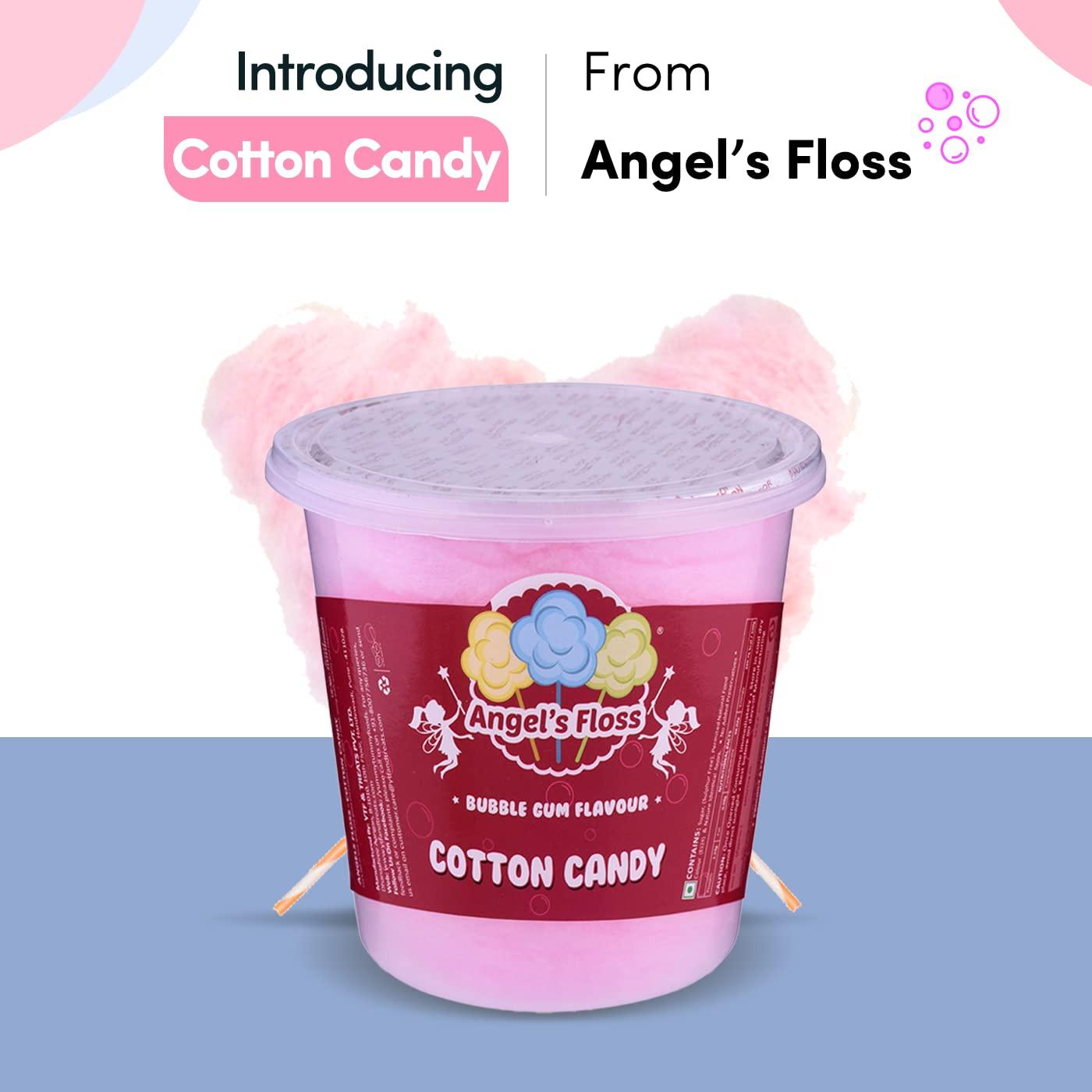Angels Floss Angels Floss Cotton Candy's/Candy Floss/Buddhi Ke Baal (Bubble Gum, Pack of 4 Units)