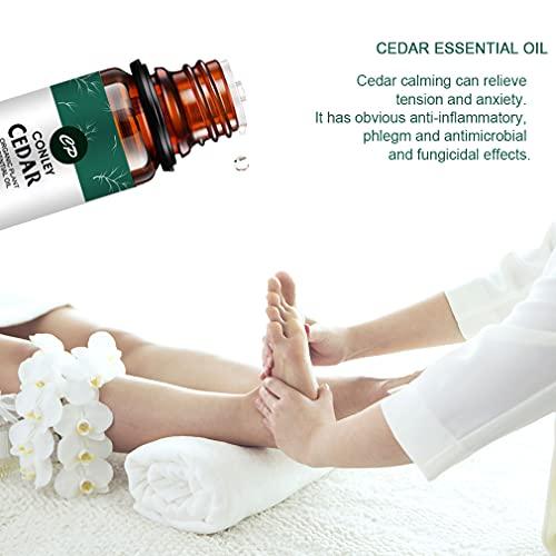 CONLEY CONLEY Cedarwood Essential Oil for Hair Growth & Skin - Therapy Grade Cedar Oil for Diffuser 10ml