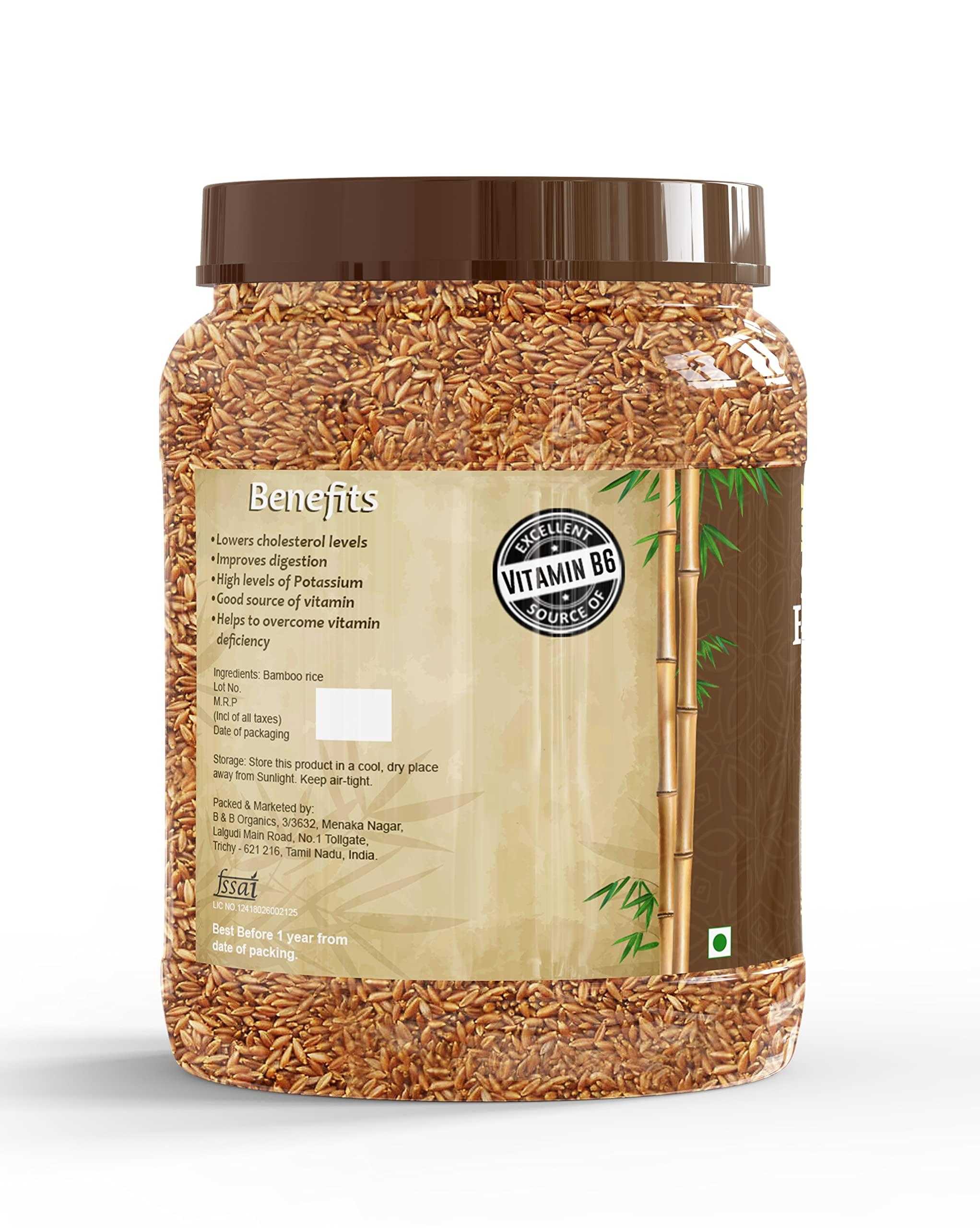 B&B Organics B&B Organics Bamboo Rice (200g), Nutrient and Fibre Rich/Moongil Arisi/Authentic and Healthy Rice