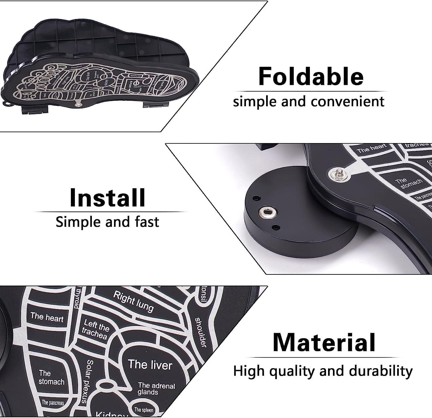 ONESTA Onesta EMS Foot Massager Mat for Neuropathy Foot Massager for Pain Plantar Relief, Improve Circulation, Muscle Relaxation, Portable & Rechargeable Feet Massager Heavy PVC Pad with 8 Modes &19 Levels