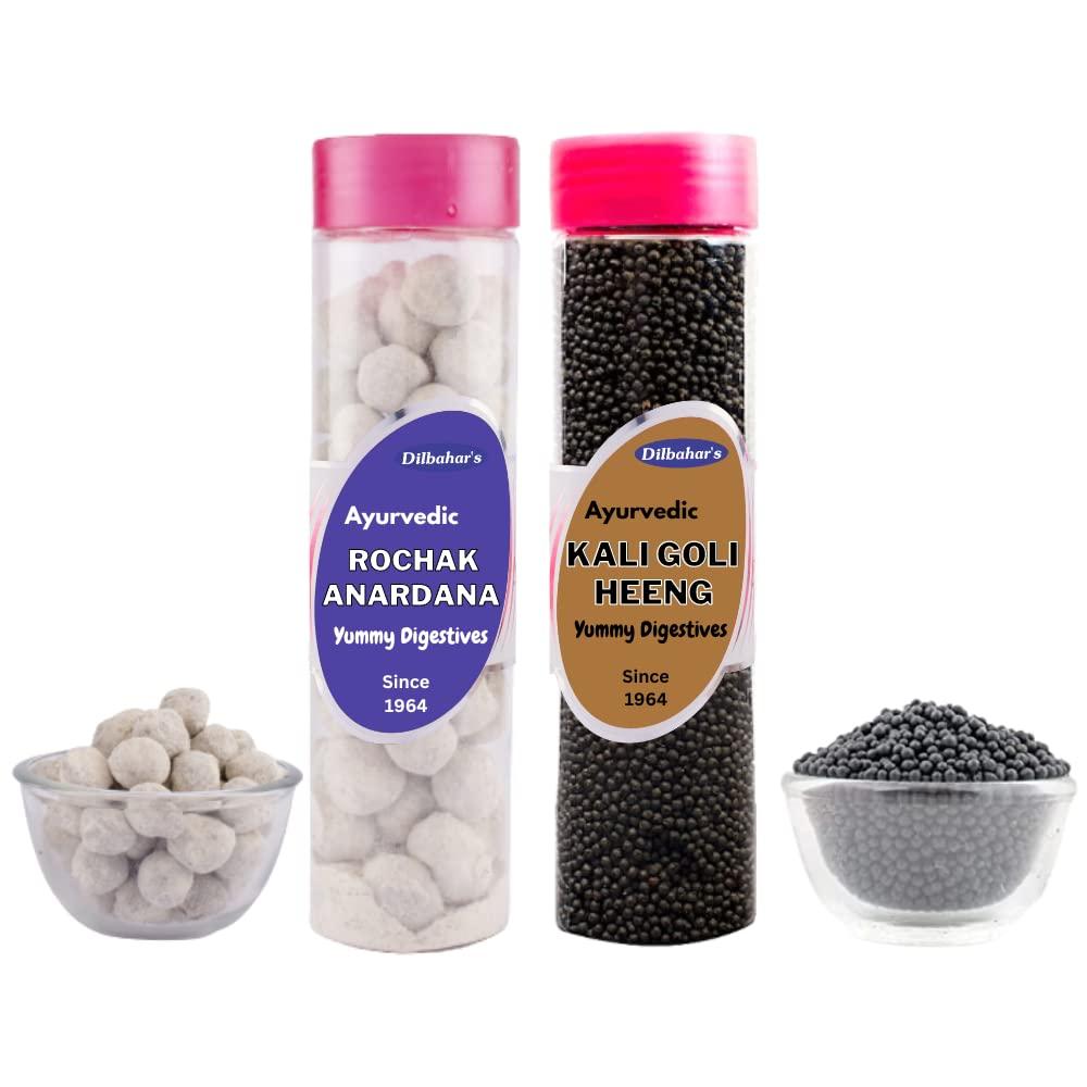 Dilbahar's Dilbahar's Yummy Digestive Rochak Anardana 200g & Kali Goli Heeng 260g Combo