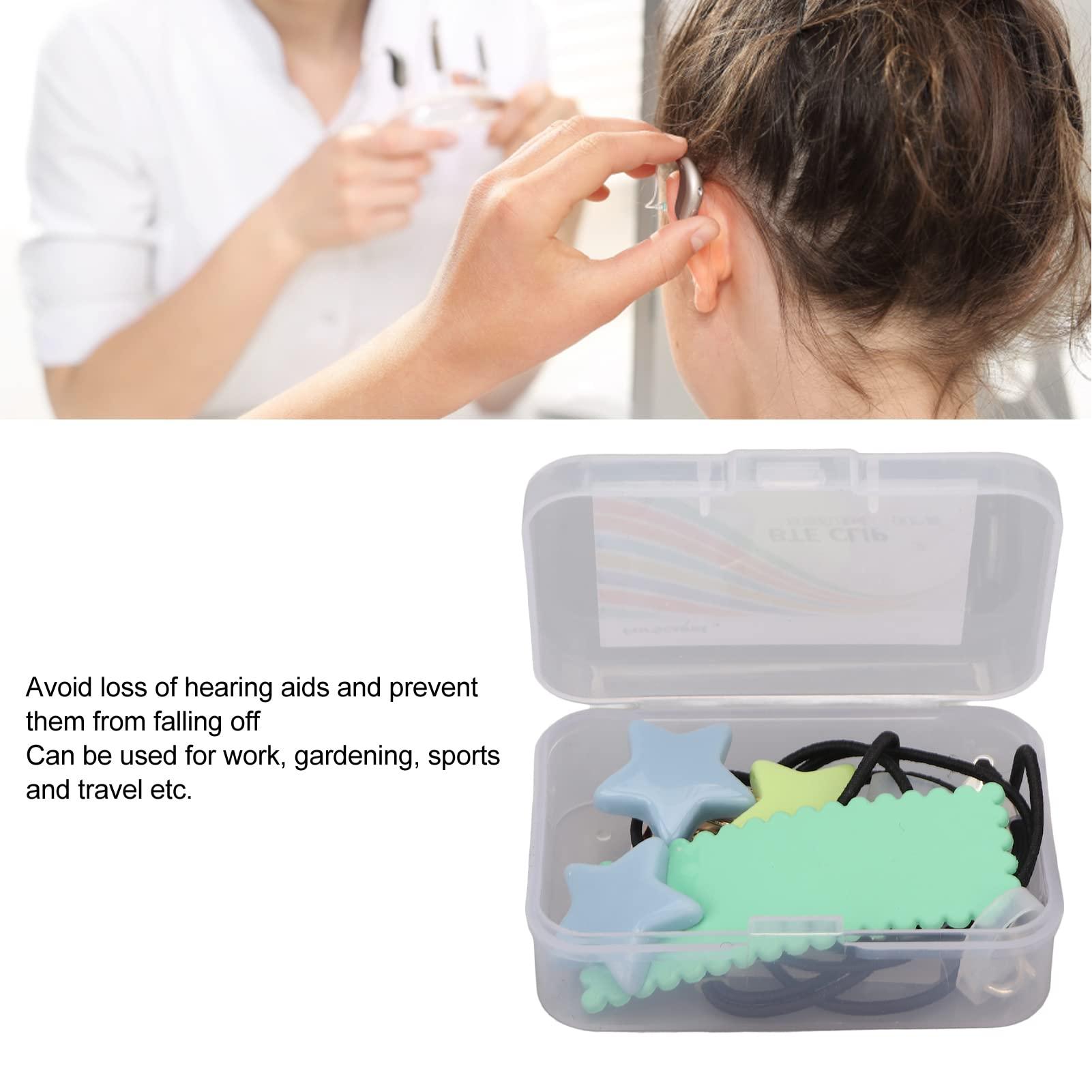 JUMZ Hearing Aid Rope, Easy To Fasten Hearing Aid Lanyard Clip Cute Practical for Sports (Binaural)