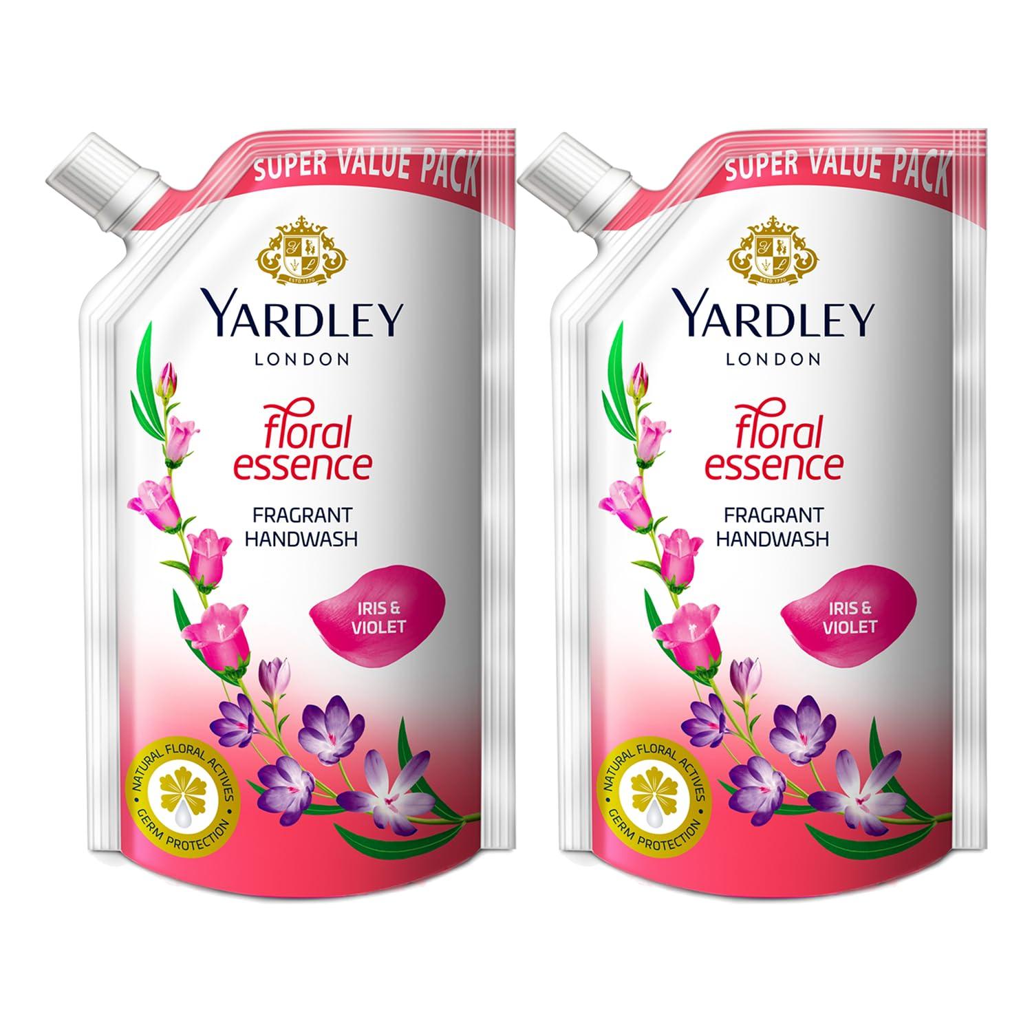 Yardley Yardley London Floral essence Iris & violet Fragrant Handwash Refill 750ml (Pack of 4)