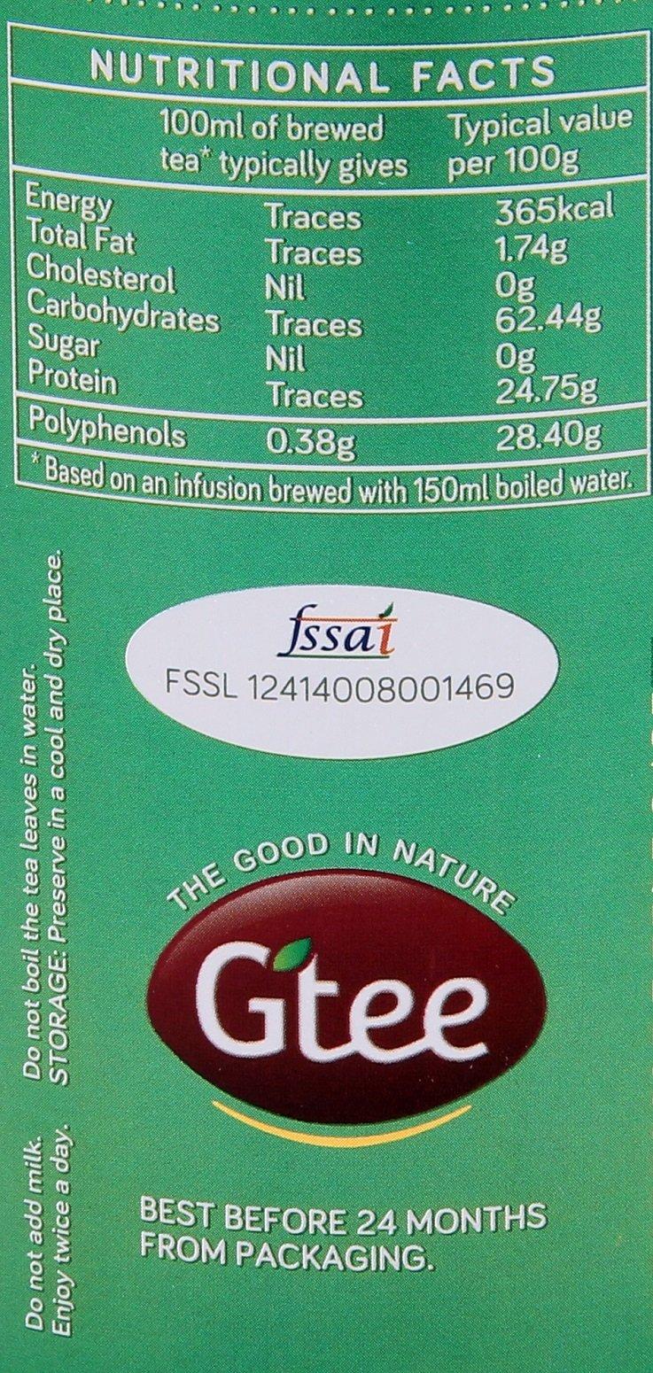 Gtee GTEE Green Tea Leaves | Rich in Antioxidants | Loose Long Leaf, 100g Can (Pack of 2)