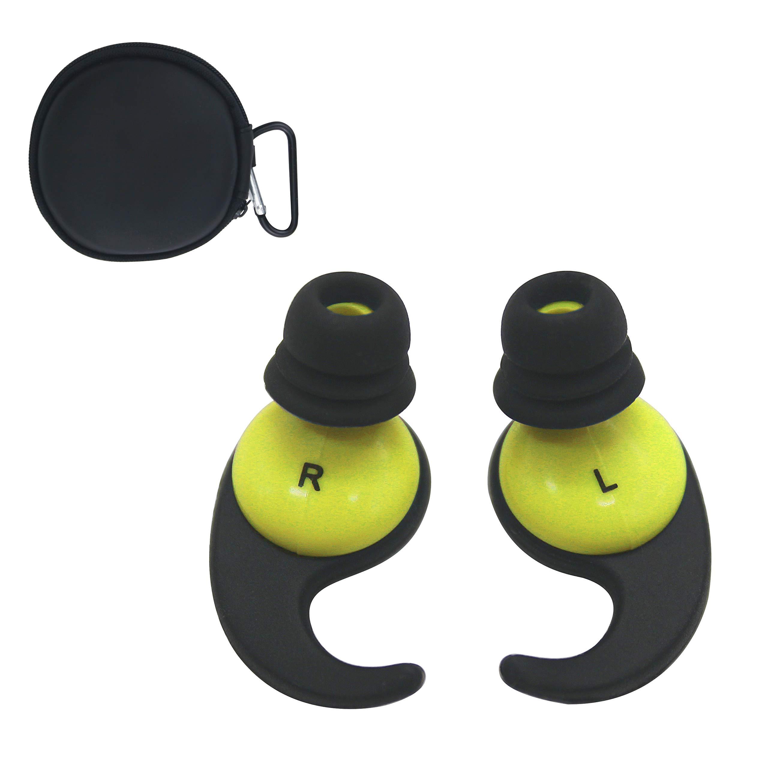 Oken (Green) - Oken Swimming Earplugs Audible Ear Plugs for Swimming, Surfing, Diving and Water Sports
